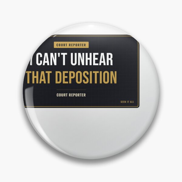 Item preview, I Can't Unhear That Deposition Court Reporter designed and sold by SlowMadeShelf.