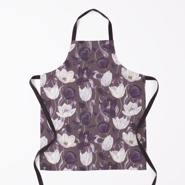 Item preview, Dusty Purple Tulip Floral Pattern | Solitude Quote ❝I am Alone❞ designed and sold by ​Jyoti Digital Artist.