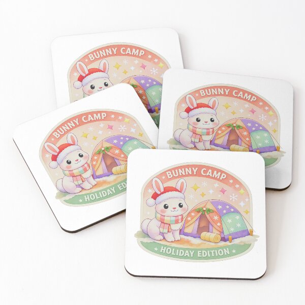 Item preview, Bunny Camp Holiday Edition Pastel Outdoor Adventure  designed and sold by GabeMountainArt.