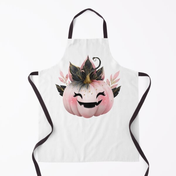 Item preview, Cute Pink Witchy Halloween Pumpkin with Leaves designed and sold by olenapetol.
