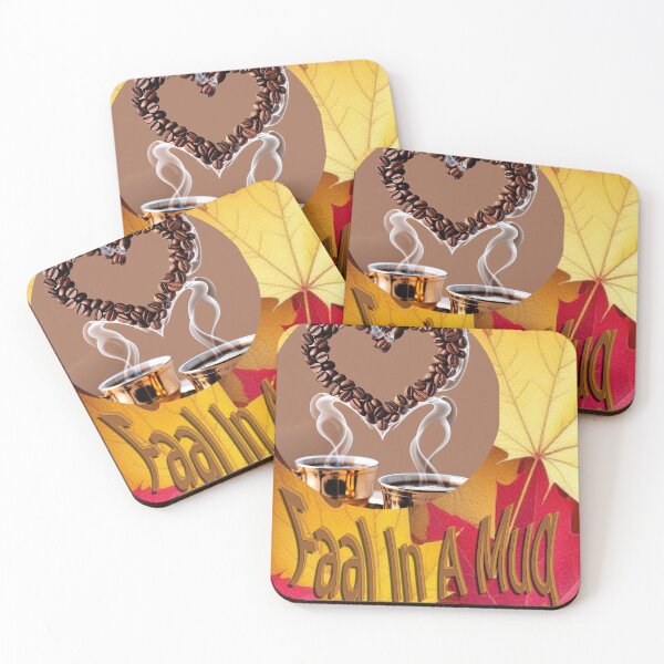 Item preview, Cozy Autumn Coffee Cup And Fall Leaves designed and sold by hepopatterns.