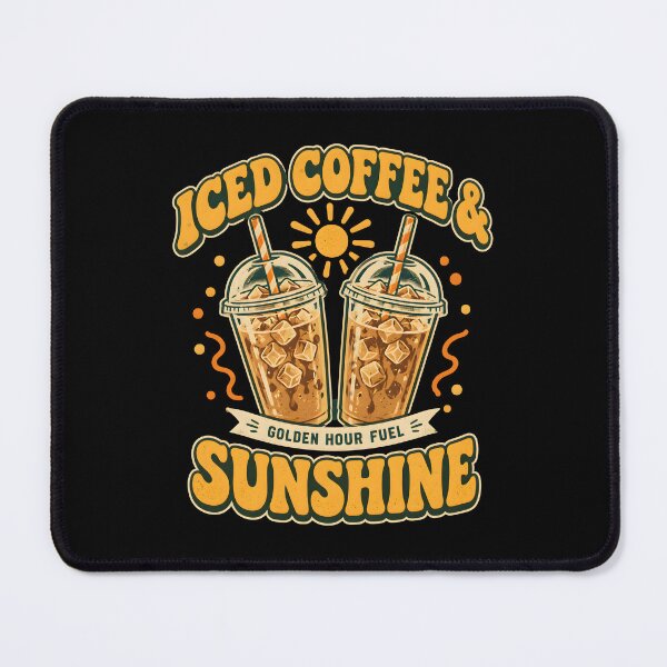 Item preview, Iced Coffee And Sunshine Retro Summer designed and sold by metalsnak.