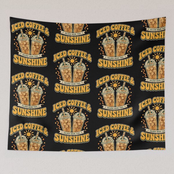 Item preview, Iced Coffee And Sunshine Retro Summer designed and sold by metalsnak.