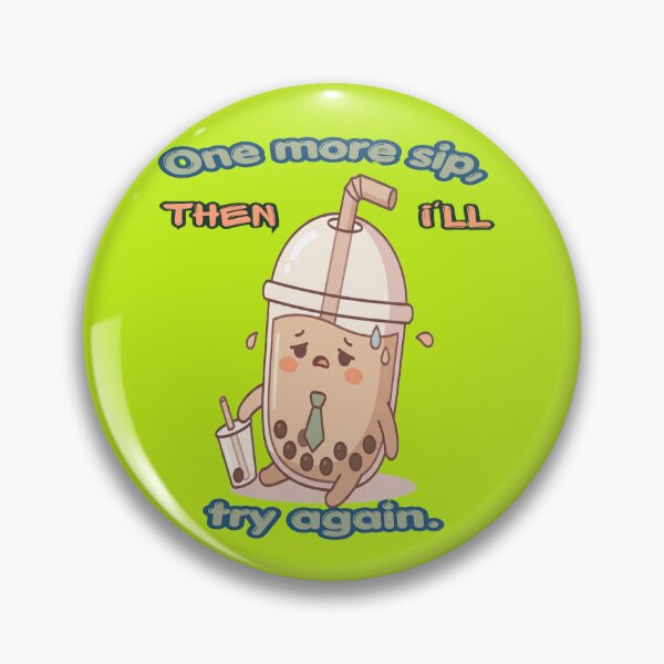 Item preview, Tired Boba Baby Tea With Tie Kawaii Exhausted Gift designed and sold by Soft Strength Studio.