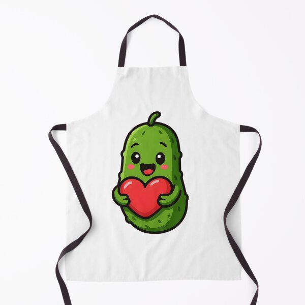 Item preview, I'm Kind of a Big Dill - Cute Kawaii Pickle Heart designed and sold by Basma Designs | Retro, Kawaii Shirts & Stickers.