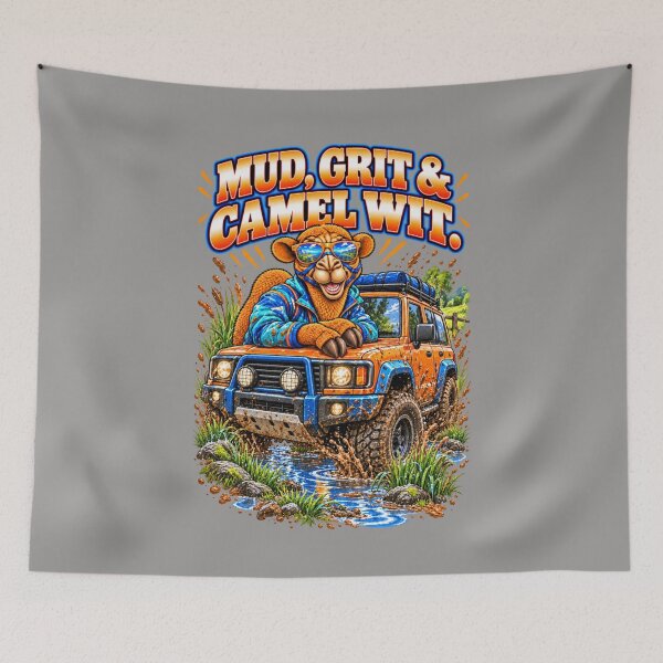 Item preview, Mud, Grit & Camel Wit – Funny Camel Off-Road T-Shirt – Funny Camel T-Shirt Animal Graphic Camel T-Shirt designed and sold by Camel & Quirk.
