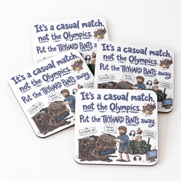 Item preview, It’s a casual match, not the Olympics. Put the tryhard pants away designed and sold by jrzvibe.