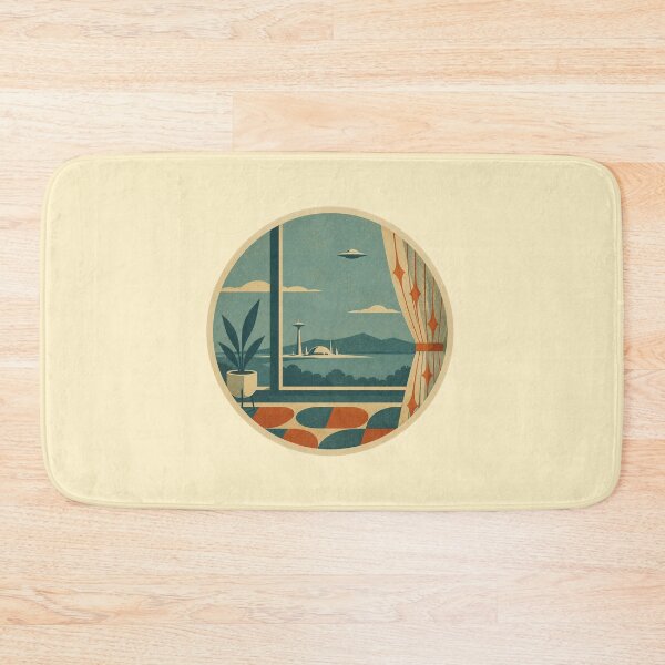Item preview, Retro UFO – Outside My Window designed and sold by mellow-koko.