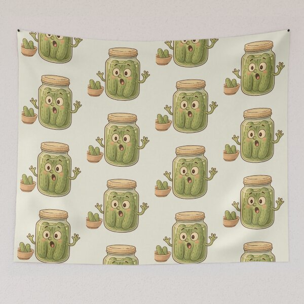 Item preview, Literally In a Pickle - Funny Trapped Pickle Jar Meme designed and sold by Basma Designs | Retro, Kawaii Shirts & Stickers.