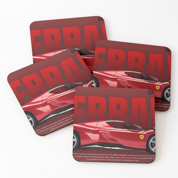 Item preview, Ferrari Daytona SP3 Red Supercar Racing Wall Art designed and sold by PrimeRacer.