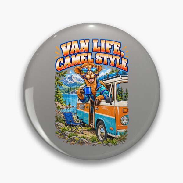 Item preview, Campervan Adventure Camel – Funny Camel T-Shirt – Funny Camel T-Shirt Animal Graphic Camel T-Shirt designed and sold by Camel & Quirk.