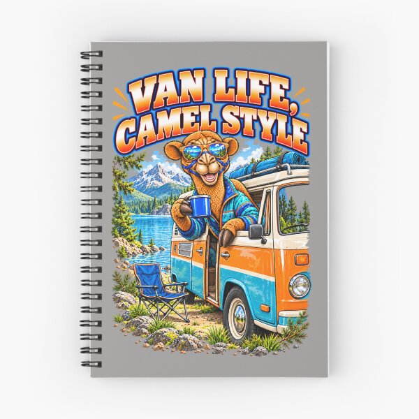 Item preview, Campervan Adventure Camel – Funny Camel T-Shirt – Funny Camel T-Shirt Animal Graphic Camel T-Shirt designed and sold by Camel & Quirk.
