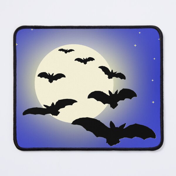 Item preview, Flock of Bats in Full Moon - Spooky Halloween Night Digital Art designed and sold by ArtisticJump.