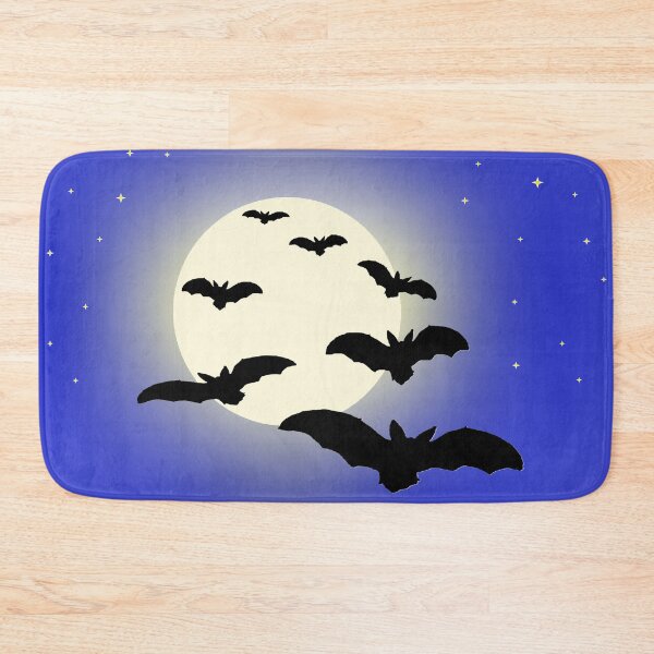 Item preview, Flock of Bats in Full Moon - Spooky Halloween Night Digital Art designed and sold by ArtisticJump.