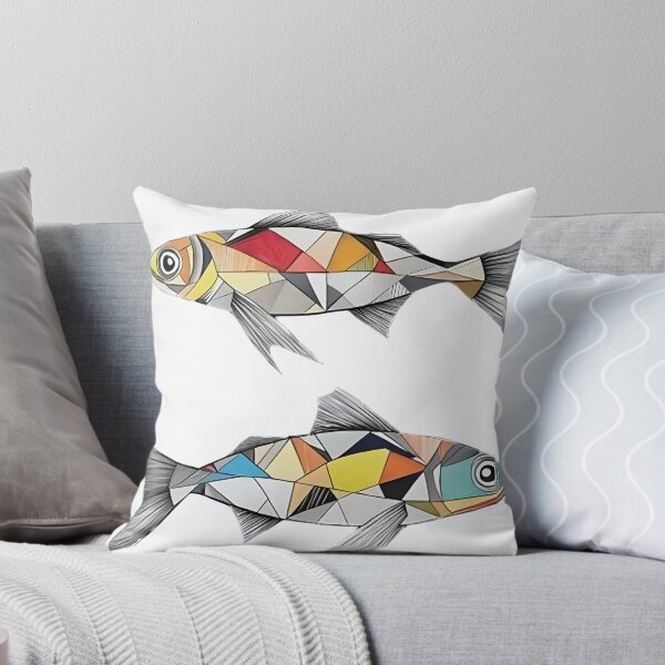 Aperçu de l'œuvre poissons en mosaïque de vitrail créée et vendue par PhiloDoh.