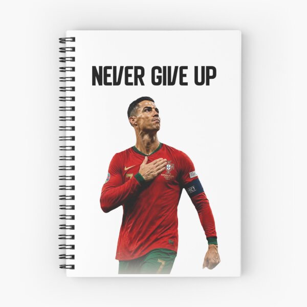 Item preview, Never Give Up Inspiring Motivational and Inspirational Gym Quotes Fitness Motivation Cristiano Ronaldo Celebration Portrait Famous Quotes designed and sold by Matt_Smith.
