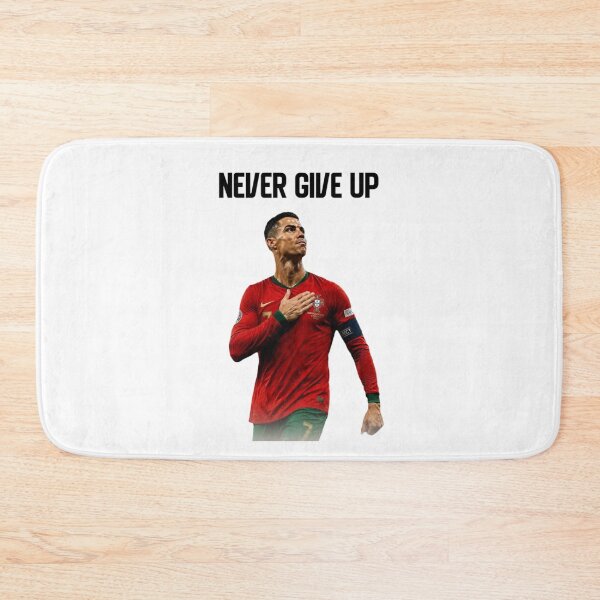 Item preview, Never Give Up Inspiring Motivational and Inspirational Gym Quotes Fitness Motivation Cristiano Ronaldo Celebration Portrait Famous Quotes designed and sold by Matt_Smith.