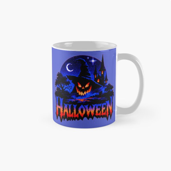 Item preview, Spooky Halloween Night Haunted House Neon Glow designed and sold by MythicMood.
