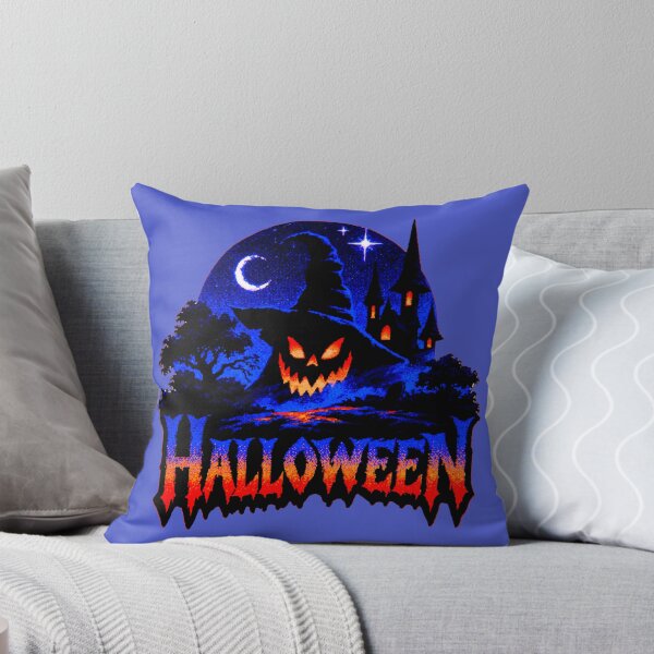 Item preview, Spooky Halloween Night Haunted House Neon Glow designed and sold by MythicMood.