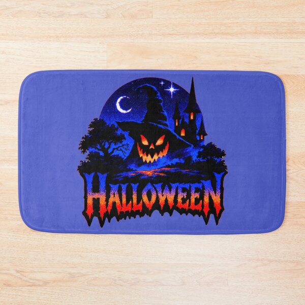 Item preview, Spooky Halloween Night Haunted House Neon Glow designed and sold by MythicMood.