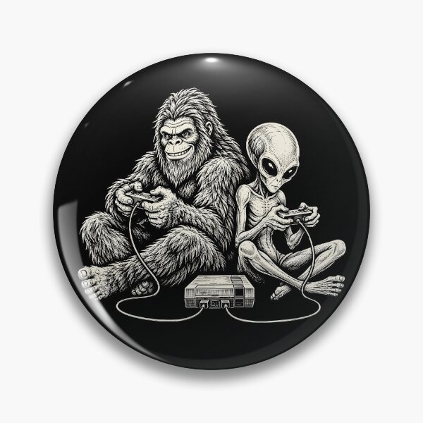 Item preview, Bigfoot Alien Gaming Cryptid Gamer designed and sold by andre-hollow.