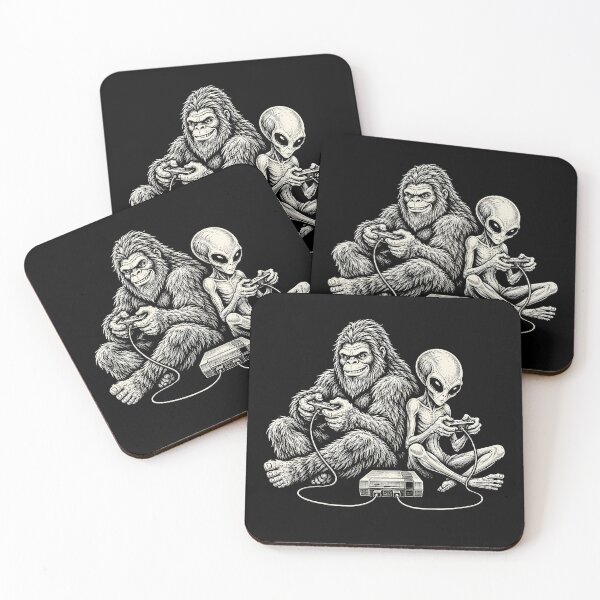Item preview, Bigfoot Alien Gaming Cryptid Gamer designed and sold by andre-hollow.