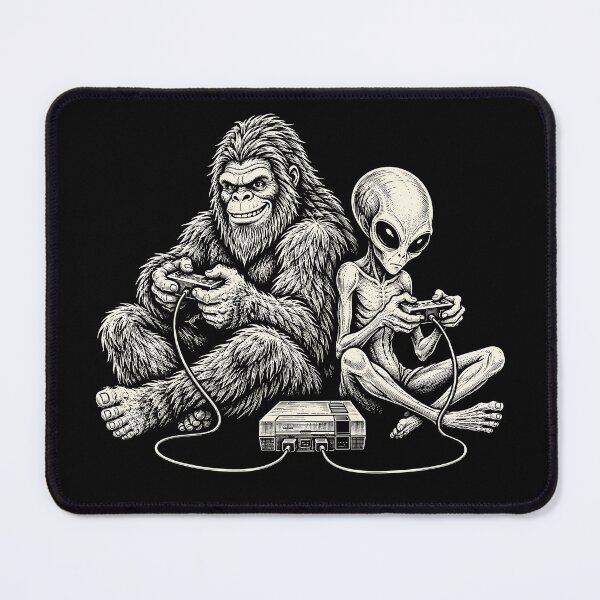 Item preview, Bigfoot Alien Gaming Cryptid Gamer designed and sold by andre-hollow.