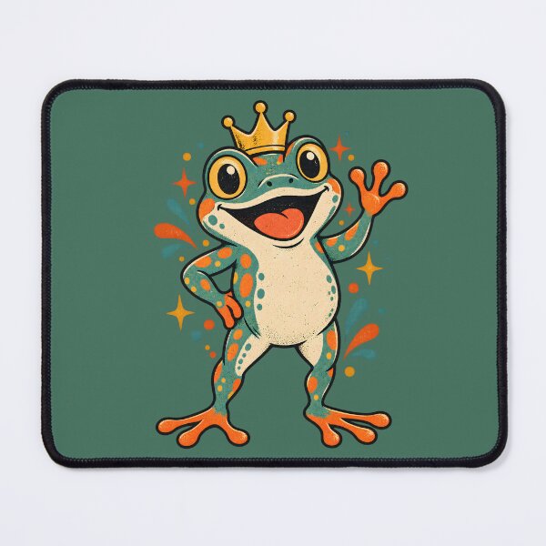 Item preview, Retro Crowned Frog designed and sold by AwesomeBeyondLimits.