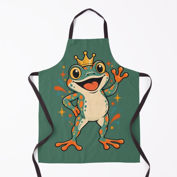 Item preview, Retro Crowned Frog designed and sold by AwesomeBeyondLimits.