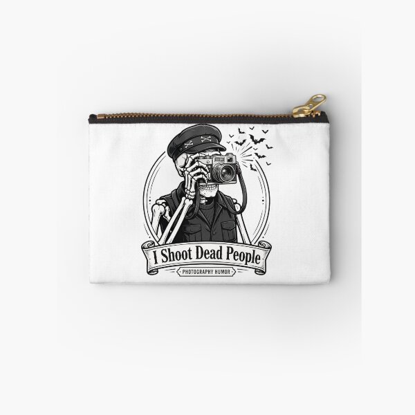 Item preview, I Shoot Dead People Skeleton Photographer Camera Halloween designed and sold by Moad Fahim.