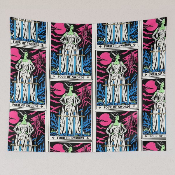 Item preview, Four of Swords designed and sold by PopFright Art Company .