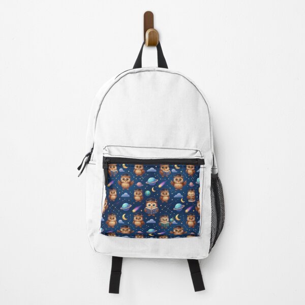 Item preview, Cute Owl Space Scholar Seamless Pattern designed and sold by WhimsicalStudioArt.