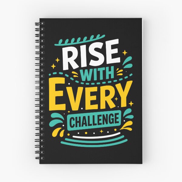 Item preview, Rise With Every Challenge Motivational Resilience Typography T-Shirt designed and sold by rejowan-arts.