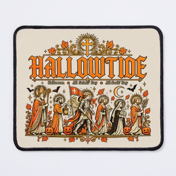 Item preview, Catholic Hallowtide Shirt, All Saints & All Souls Day Tee, Vintage Catholic Faith Gift, Autumn Religious Shirt designed and sold by Cchotlan.