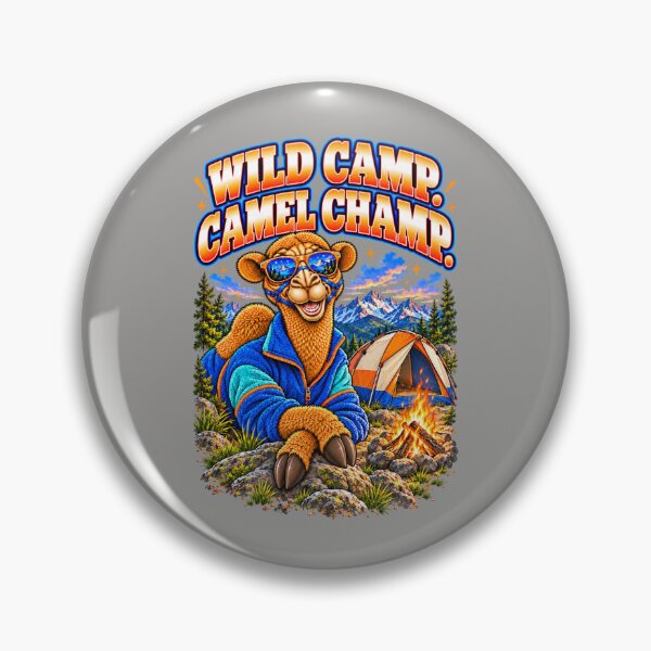 Item preview, Wild Camp. Camel Champ – Funny Camel Camping T-Shirt – Funny Camel T-Shirt Animal Graphic Camel T-Shirt designed and sold by Camel & Quirk.