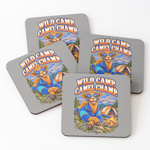 Item preview, Wild Camp. Camel Champ – Funny Camel Camping T-Shirt – Funny Camel T-Shirt Animal Graphic Camel T-Shirt designed and sold by Camel & Quirk.