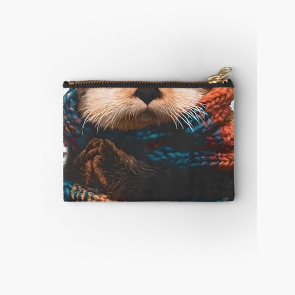 Item preview, sea otter in knit scarf designed and sold by PhiloDoh.