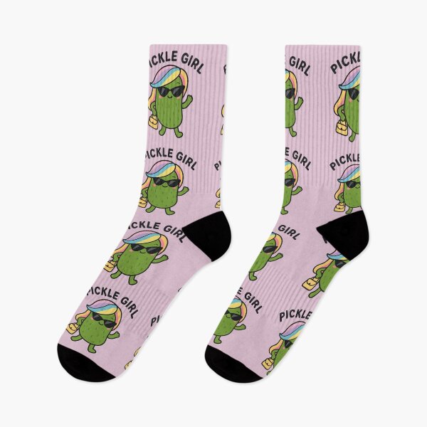 Item preview,  Cute Pickle Girl Aesthetic Rainbow Hair Sassy Fashion designed and sold by Basma Designs | Retro, Kawaii Shirts & Stickers.