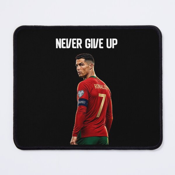 Item preview, Never Give Up Inspiring Motivational and Inspirational Gym Quotes Fitness Motivation Cristiano Ronaldo Celebration Portrait Famous Quotes designed and sold by Matt_Smith.