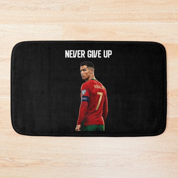 Item preview, Never Give Up Inspiring Motivational and Inspirational Gym Quotes Fitness Motivation Cristiano Ronaldo Celebration Portrait Famous Quotes designed and sold by Matt_Smith.