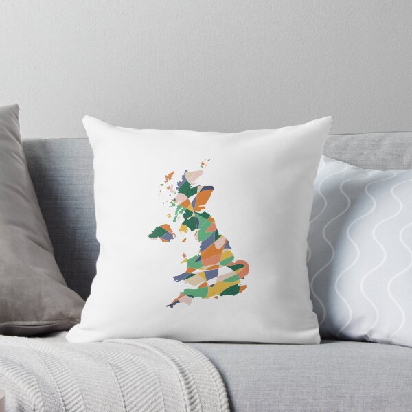 Item preview, Multicolour Shard UK Map - Colourful Counties Line Art designed and sold by iampaulmorris.