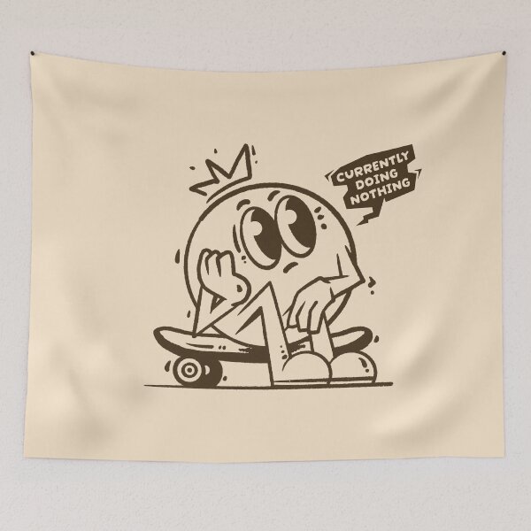 Item preview, Currently Doing Nothing - Vintage Cartoon Skater designed and sold by adipra.