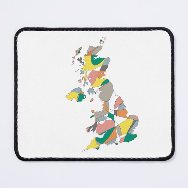 Item preview, Multicolour UK Map - Colourful Counties Line Art designed and sold by iampaulmorris.