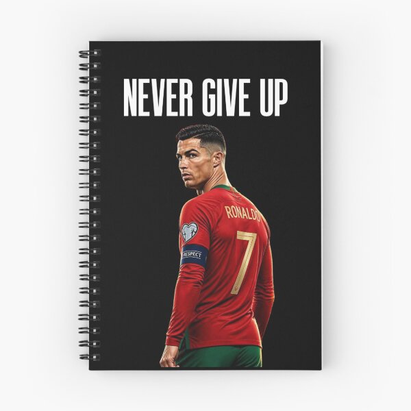 Item preview, Never Give Up Inspiring Motivational and Inspirational Gym Quotes Fitness Motivation Cristiano Ronaldo Celebration Portrait Famous Quotes designed and sold by Matt_Smith.