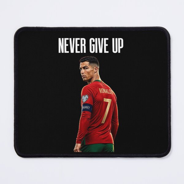 Item preview, Never Give Up Inspiring Motivational and Inspirational Gym Quotes Fitness Motivation Cristiano Ronaldo Celebration Portrait Famous Quotes designed and sold by Matt_Smith.