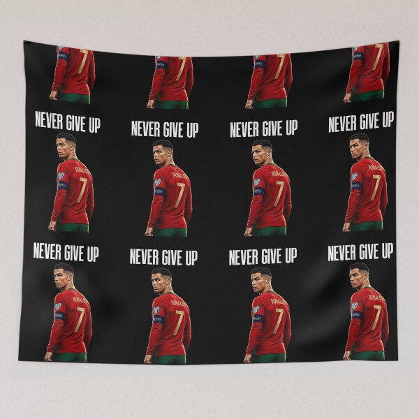 Item preview, Never Give Up Inspiring Motivational and Inspirational Gym Quotes Fitness Motivation Cristiano Ronaldo Celebration Portrait Famous Quotes designed and sold by Matt_Smith.
