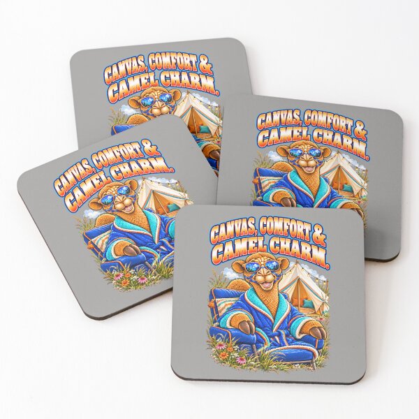 Item preview, Canvas, Comfort & Camel Charm – Funny Camel Camping T-Shirt – Funny Camel T-Shirt Animal Graphic Camel T-Shirt designed and sold by Camel & Quirk.