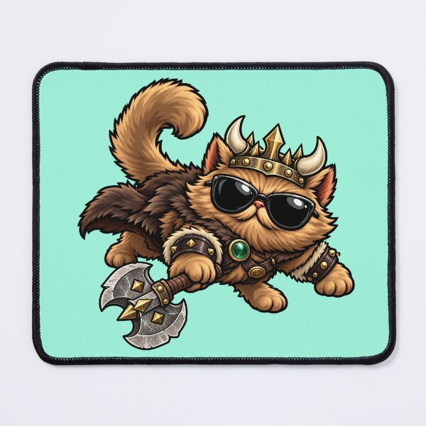 Item preview, Cat Barbarian Dungeon Crawler designed and sold by OPanshop.