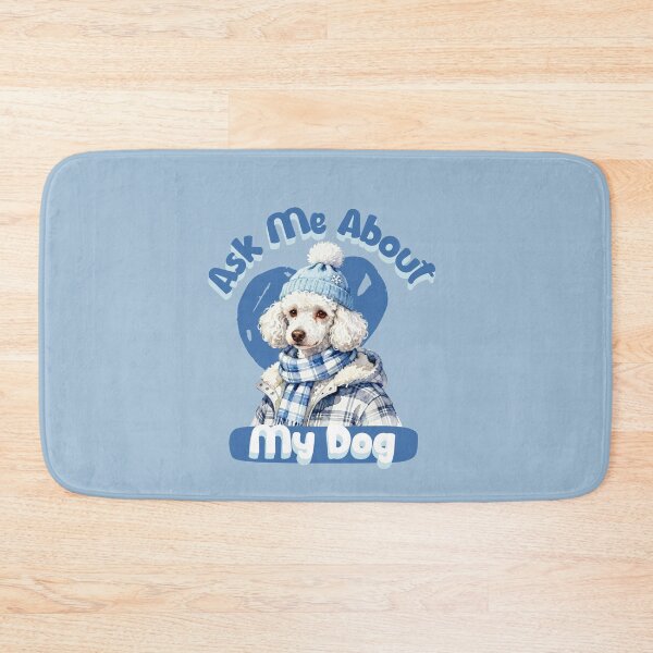 Item preview, Ask Me About My Dog – Cozy Winter Poodle designed and sold by AwesomeBeyondLimits.