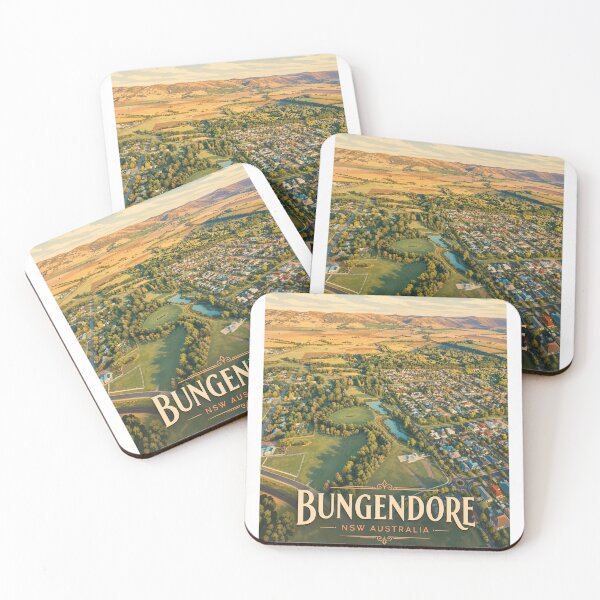 Item preview, Bungendore travel poster retro style designed and sold by IchorLux.